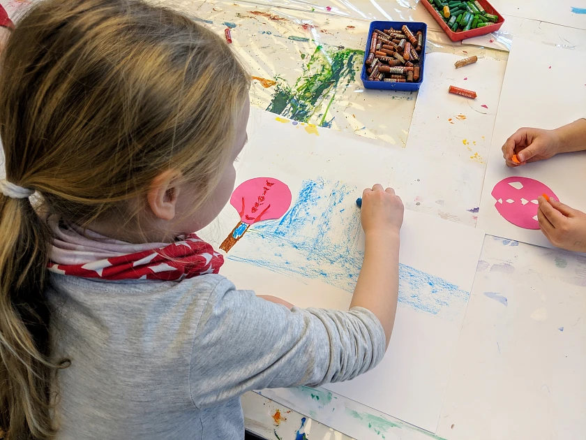 Herrlich, so ein riesiges Atelier!