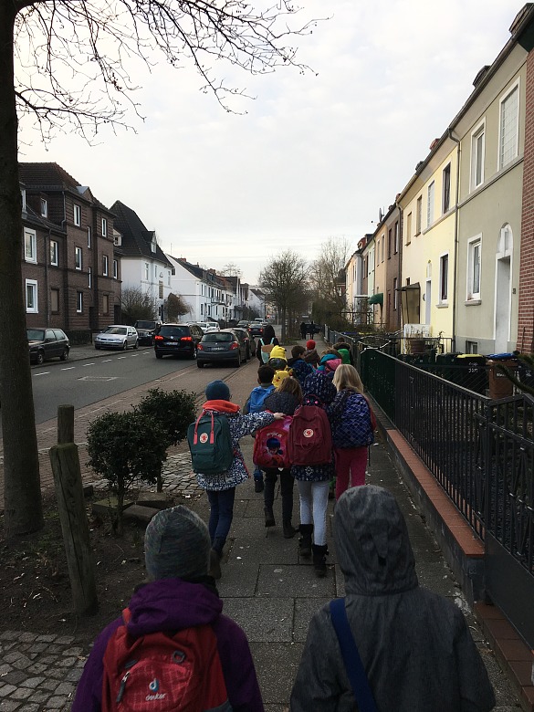 Auf dem Weg in die Kunsthalle