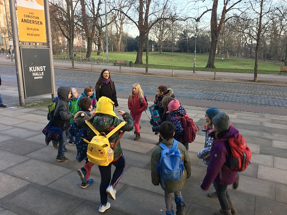 Warmh&uuml;pfen f&uuml;r die Kunst