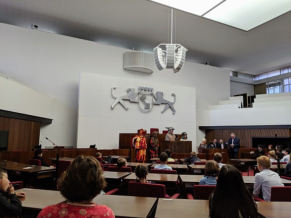 Die Stadtmusikanten im Plenarsaal