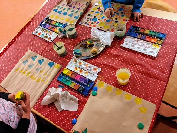 Kartoffeldruck in der 1b