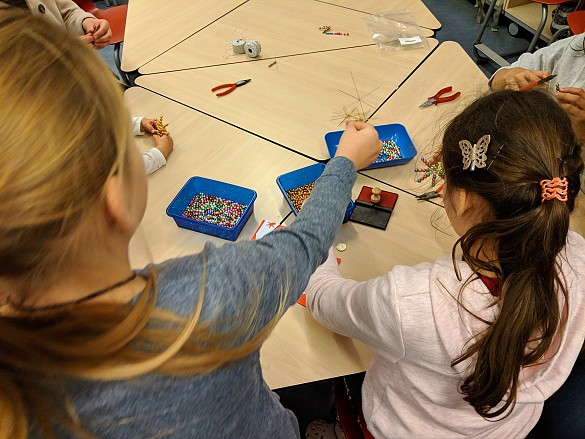 Weihnachtssterne aus Perlen...